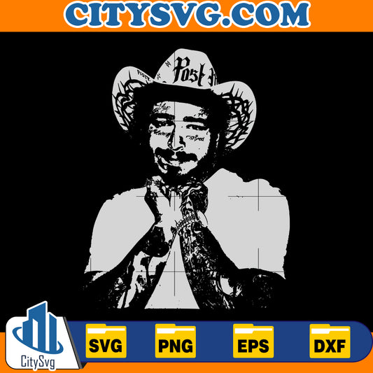 Vintage Post Malone Svg