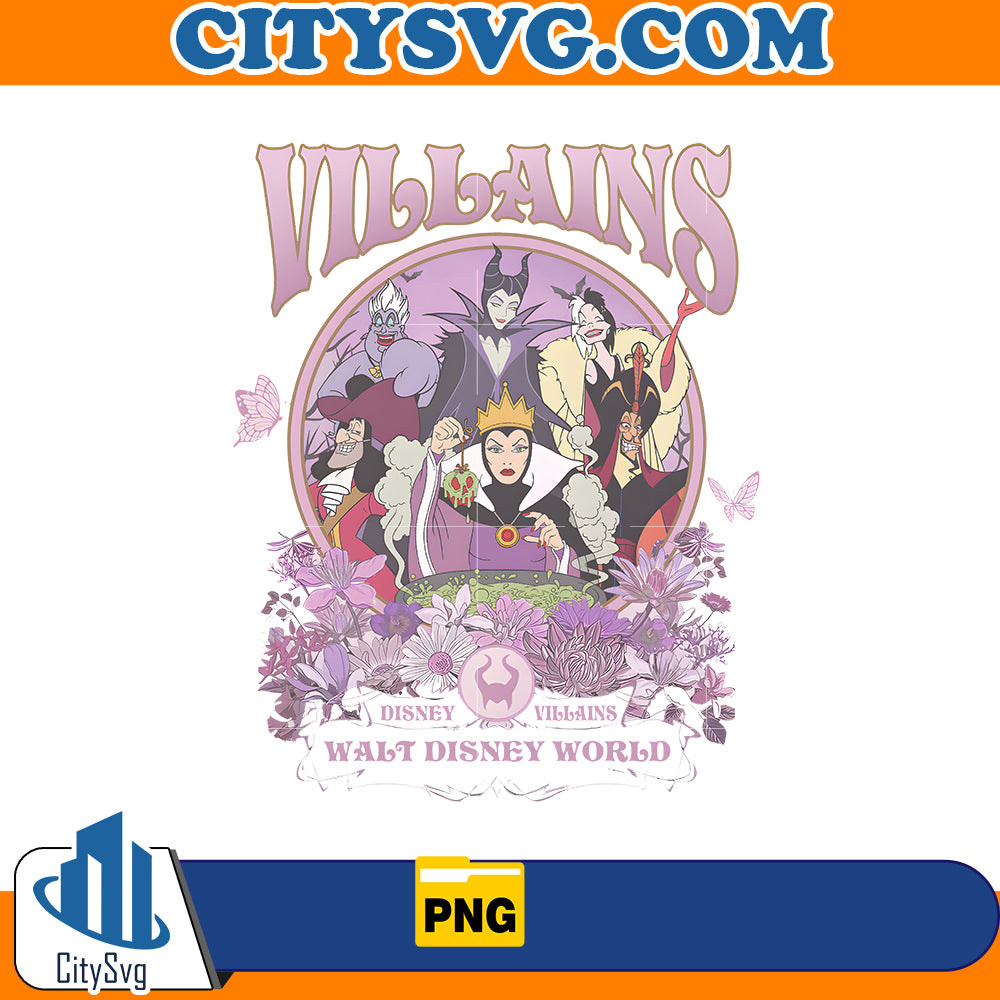 Vintage Villains Walt Disney Png