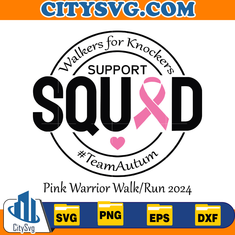 Walkers for knockers support squad Svg