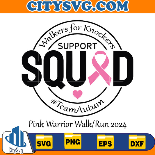 Walkers for knockers support squad Svg