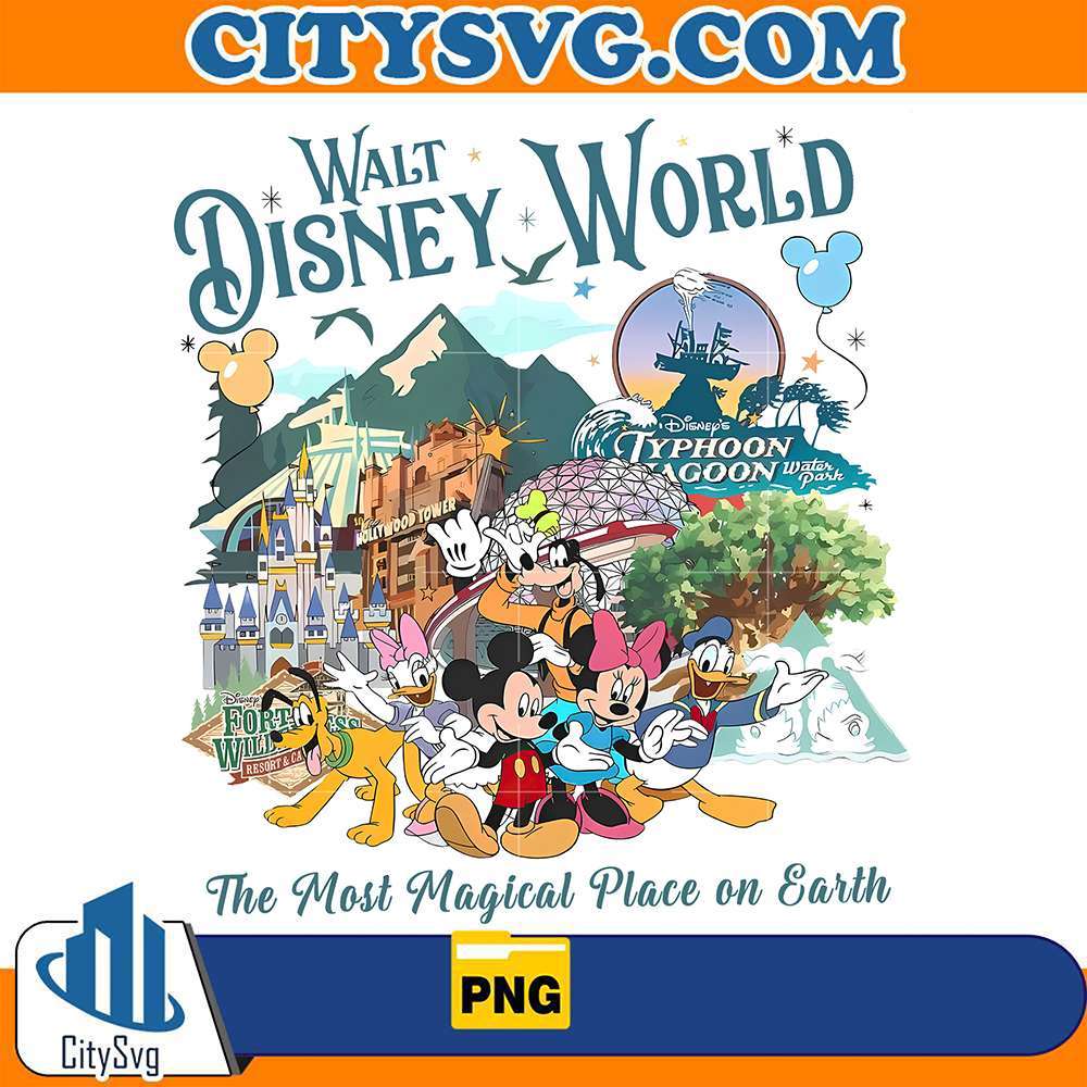 Walt-Disney-World-The-Most-Magical-Place-On-Earth-Png