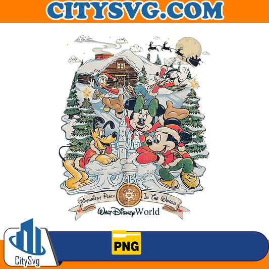 Walt Disneyworld Character Christmas Png