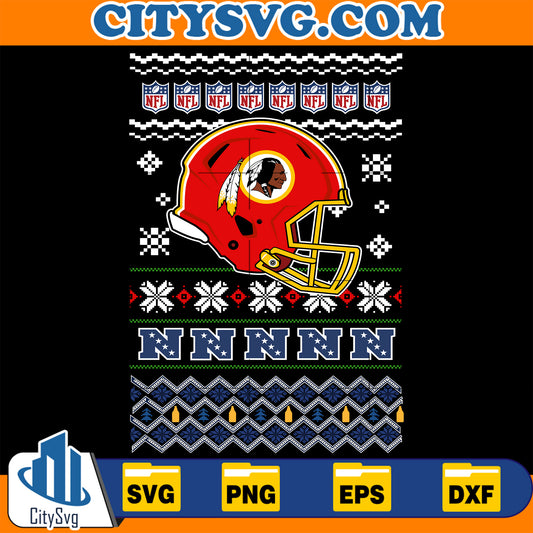 Washington Commanders Christmas Svg