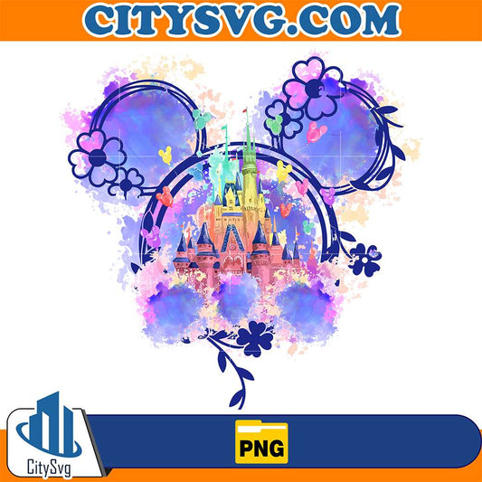 Watercolor-Mouse-Ear-Castle-Png