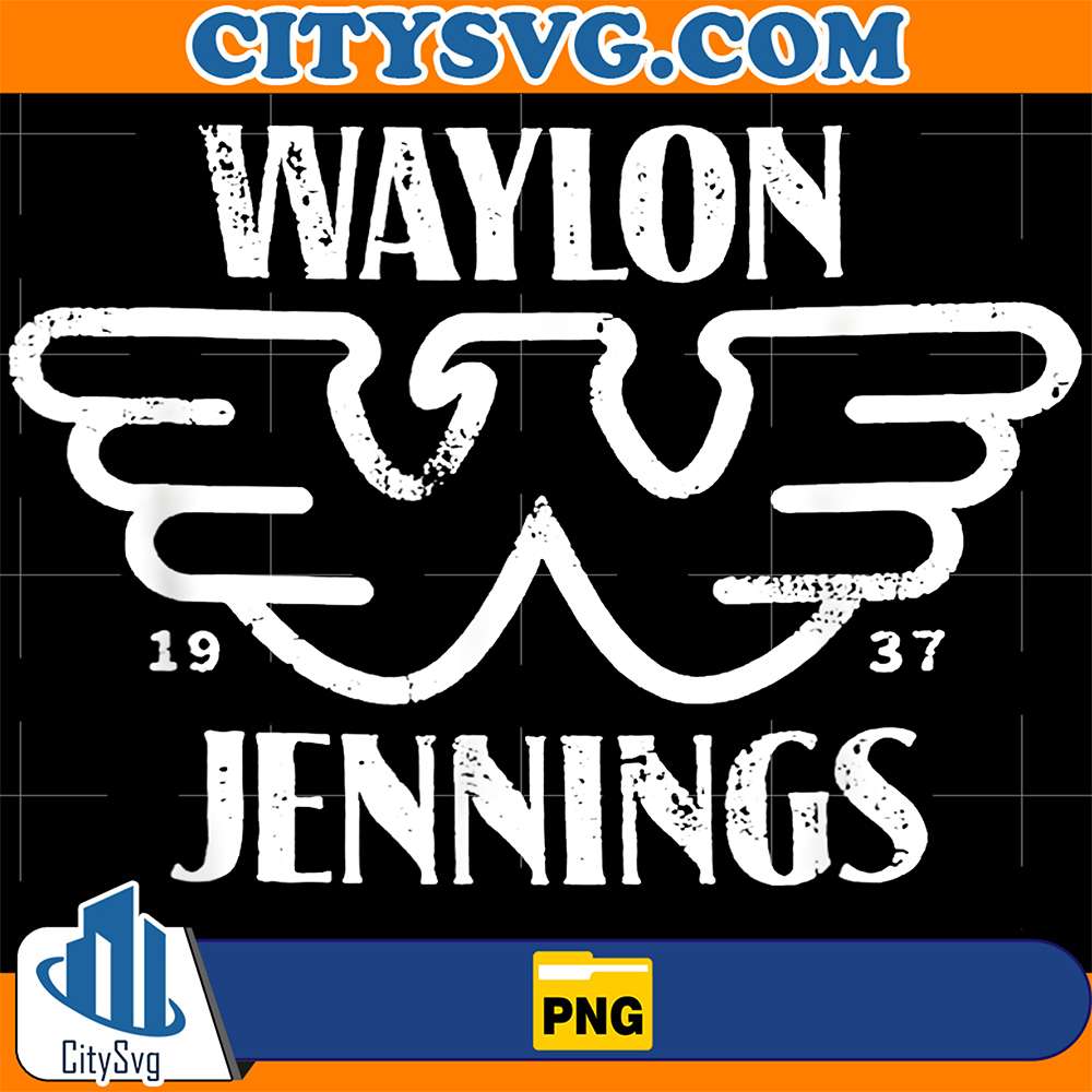 Waylon-Jennings-Flying-W-Logo-Vintage-Country-Music-Png