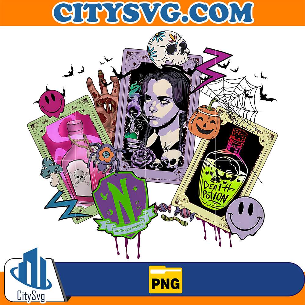 Wednesday-Halloween-Western-Addams-Family-Png