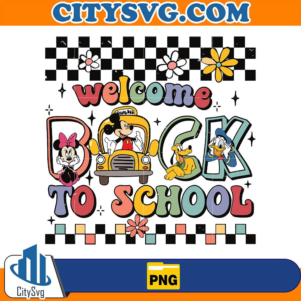 Welcome-To-School-Mickey-And-Friends-Back-To-School-Png