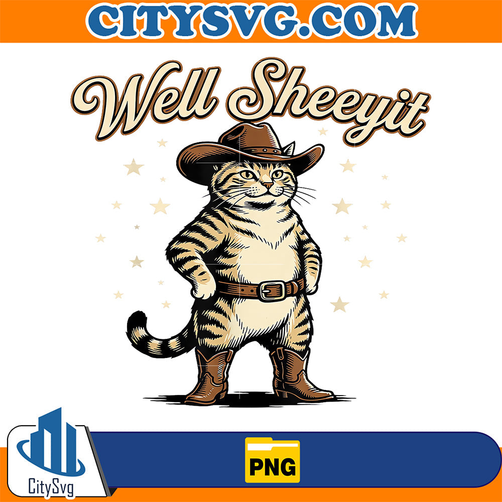 Well-Sheeyit-Cowboy-Cat-Png