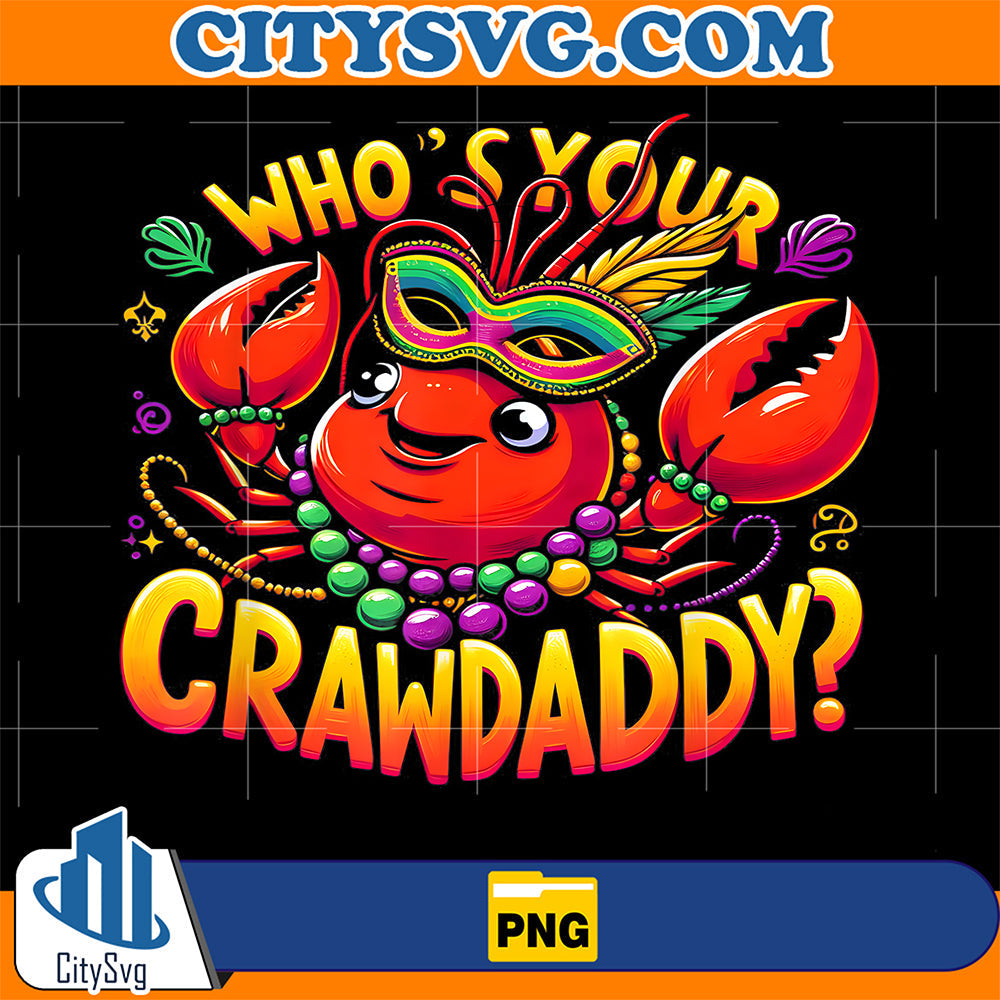 Whos-Your-Crawdaddy-Crawfish-Jester-Beads-Mardi-Gras-Png-1