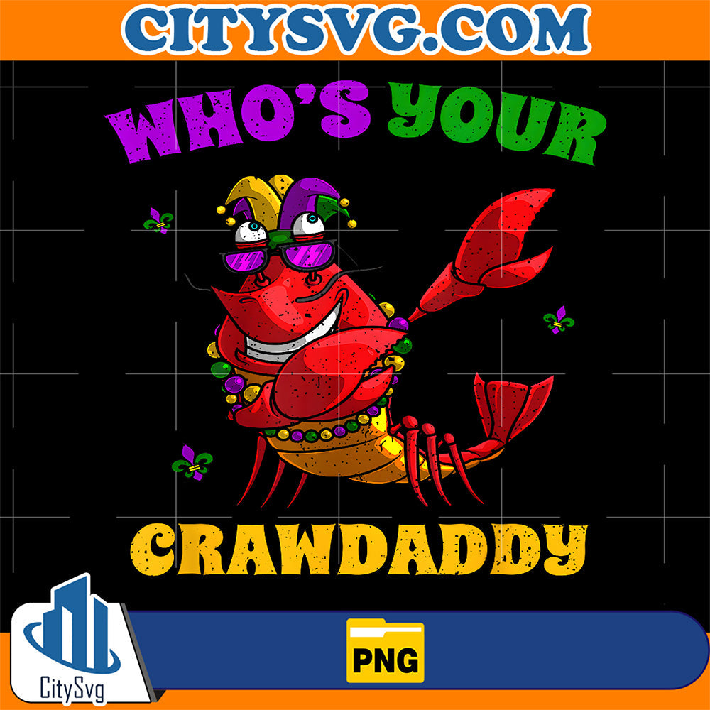 Whos-Your-Crawdaddy-Crawfish-Jester-Beads-Mardi-Gras-Png-2