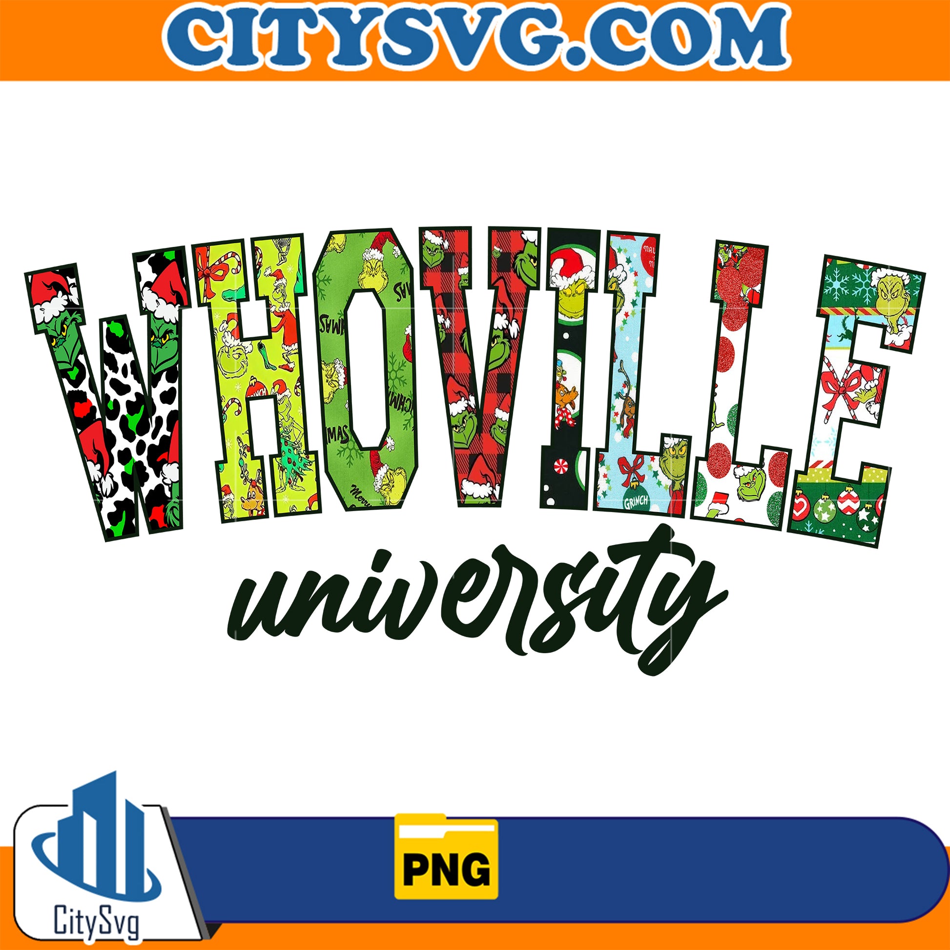 WhovilleUniversityGrinchChristmasPng