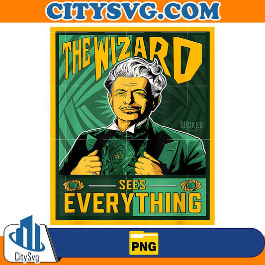 Wicked For Good Wizard See’s Everything Png CitySvg