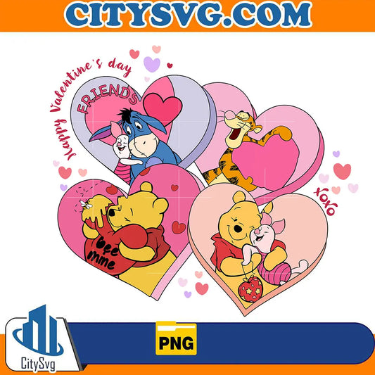 WinnieThePoohHeartHappyValentine_sDayPng