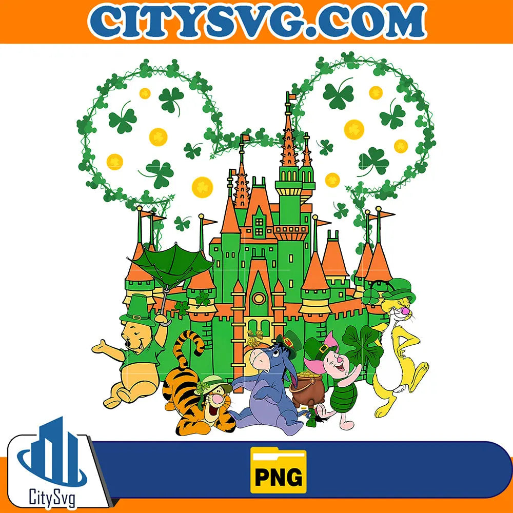 WinnieThePoohStPatricksDayCastlePng2