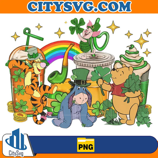 WinnieThePoohStPatricksDayPng