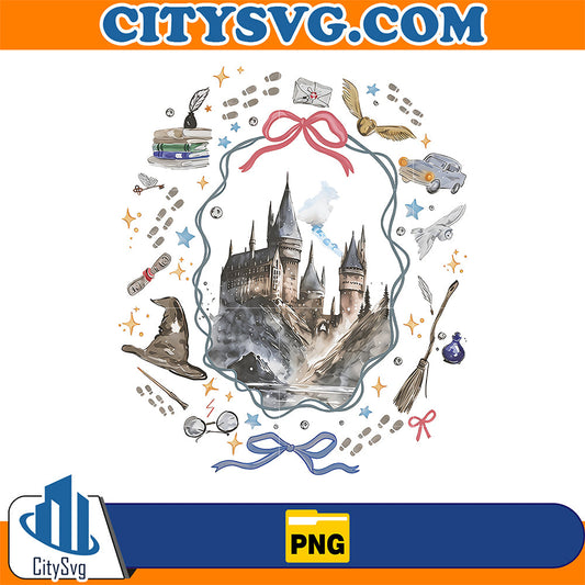 Wizard School Castle Magic Harry Potter Png CitySvg