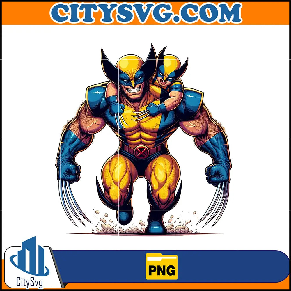 WolverineDadAndSonPng