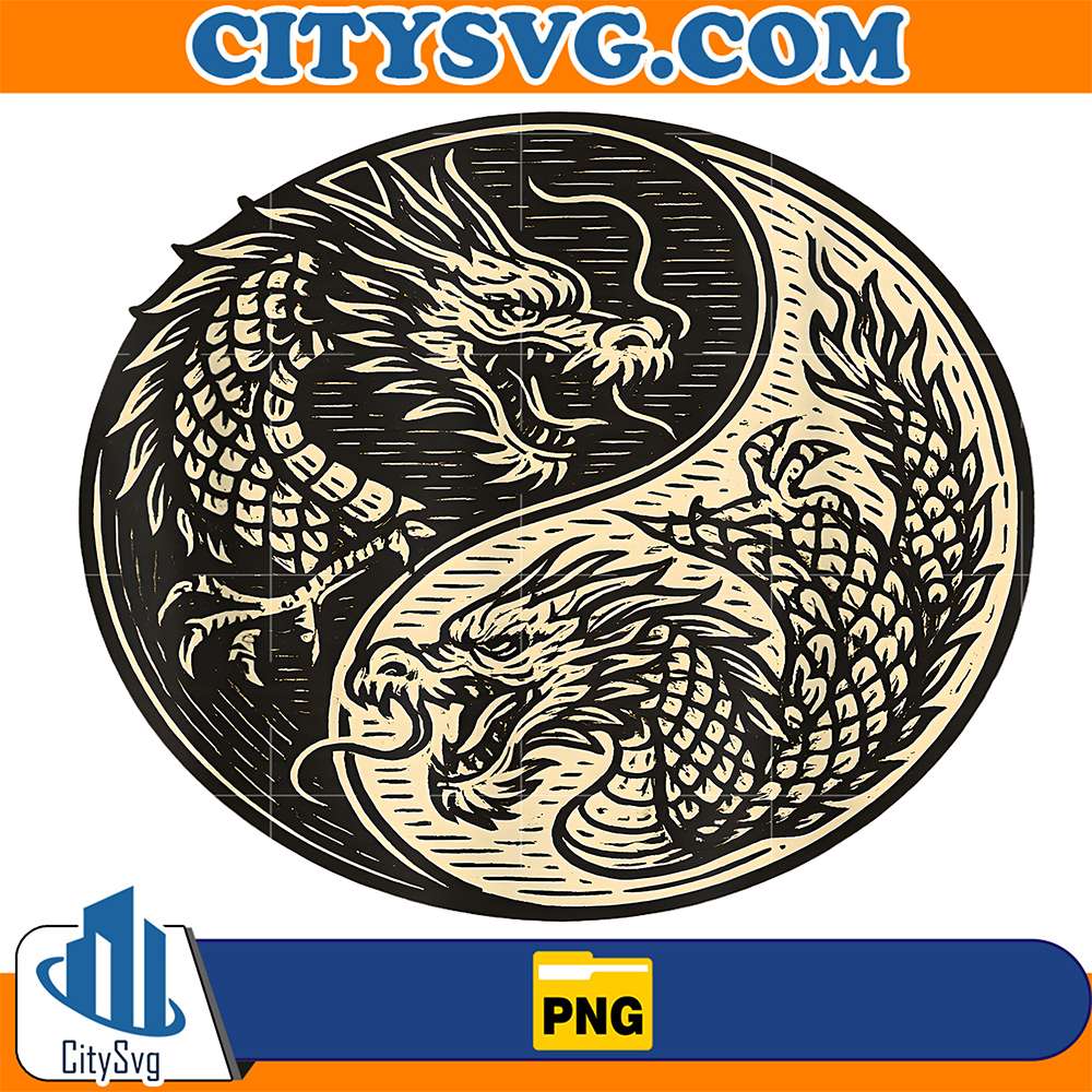 Woodcut-Style-Dragon-Yin-Yang-Png