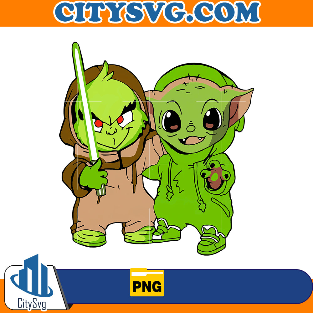 Grinch & Baby Yoda Png