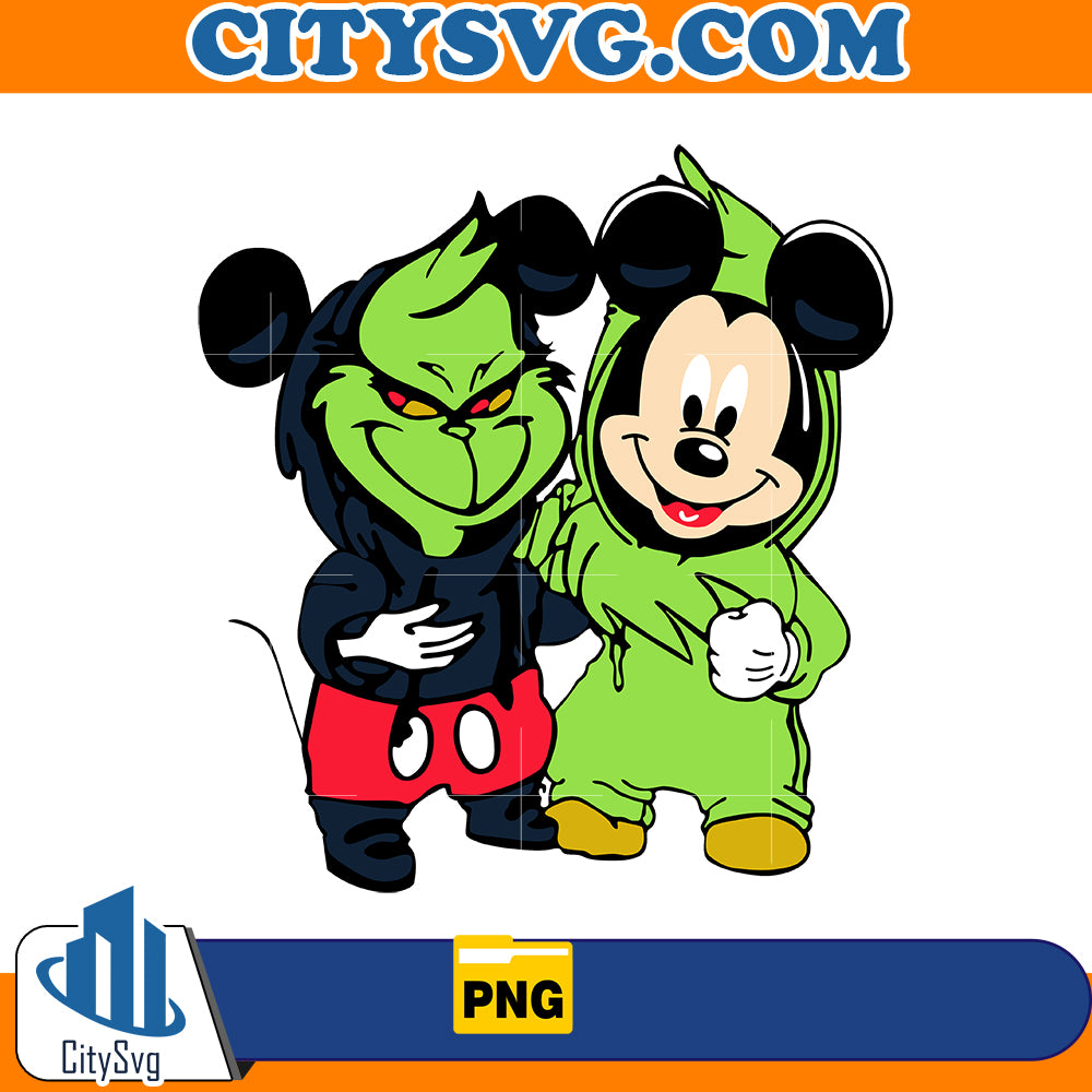 Grinch & Mickey Png