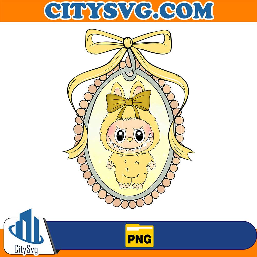Yellow-Coquette-Labubu-Png