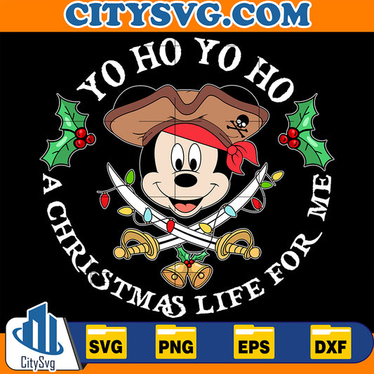 YoHoYoHoMickeyAChristmasLifeForMeSvg