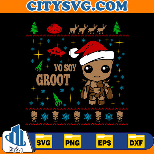 YoSoyGrootUglyChristmasSvg