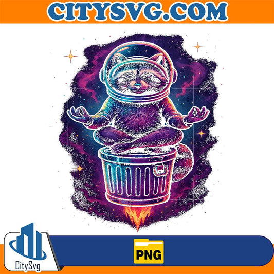 Zen-Raccoon-Astronaut-Meditationin-Space-Rocket-Trash-Can-Png