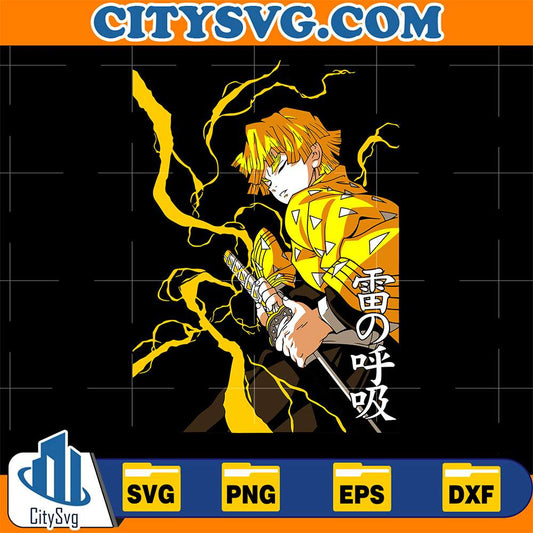 Zenitsu-Thunder-Breathing-Demon-Slayer-Svg