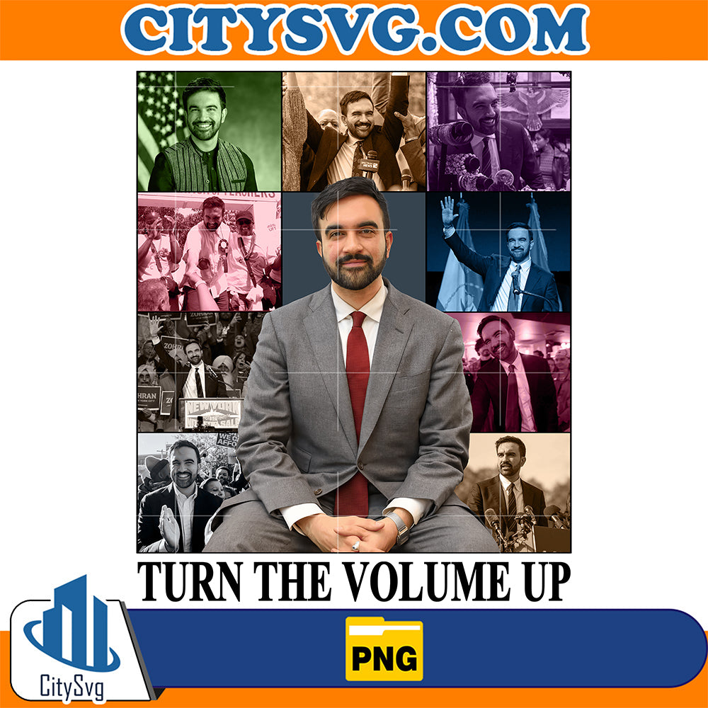 Zohran-Mamdani-Png-Turn-The-Volume-Up-Png