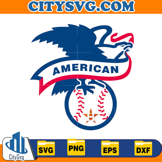 Ammerican Houston astros svg, Baseball Svg