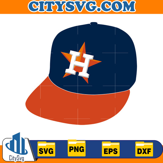 Hat Houston astros svg, Baseball Svg