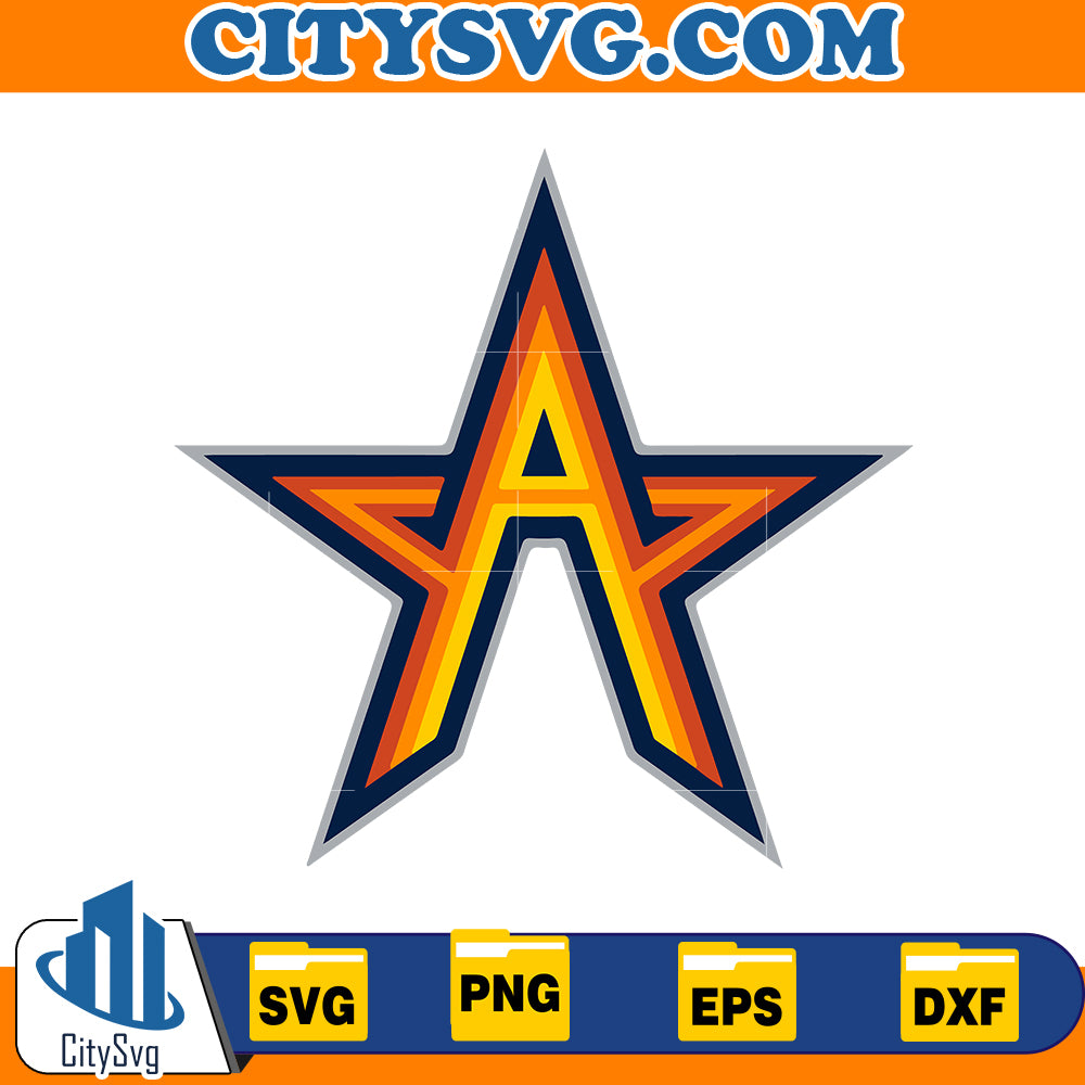 Star Houston astros svg, Baseball Svg