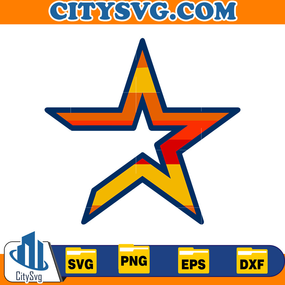 Star Houston astros svg, Baseball Svg