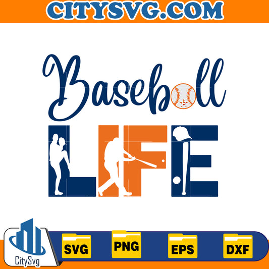 Baseball Life Svg, Houston astros Svg