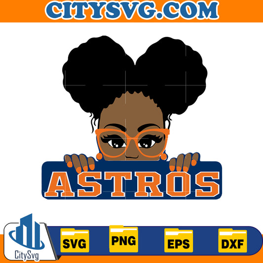 Cute Girl Houston astros svg, Baseball Svg