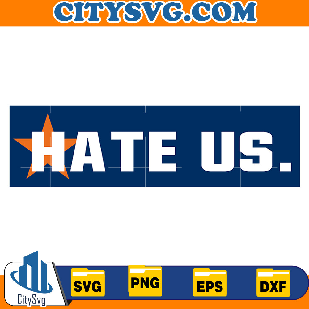 Hate Us Houston astros svg, Baseball Svg