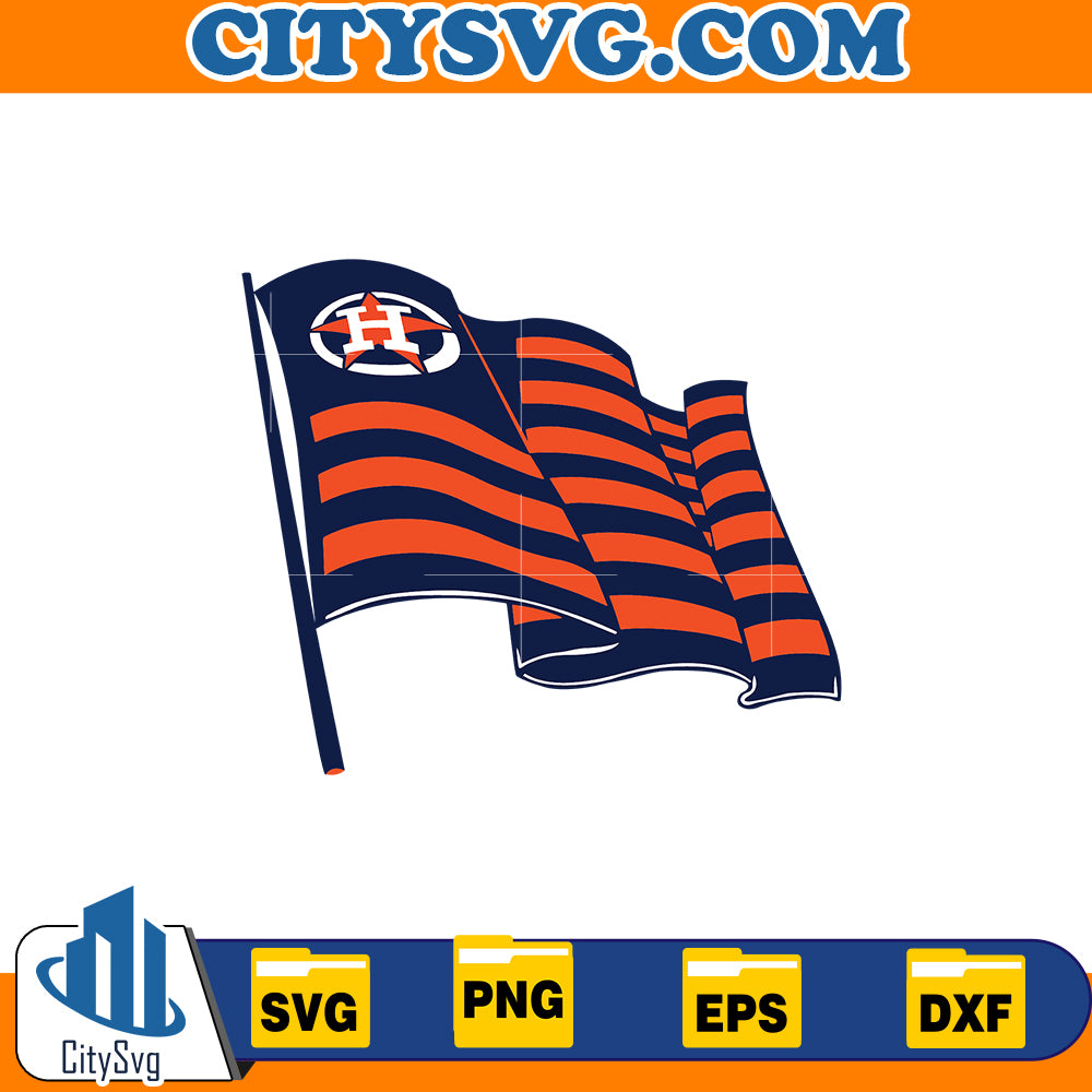 Flag Houston astros svg, Baseball Svg