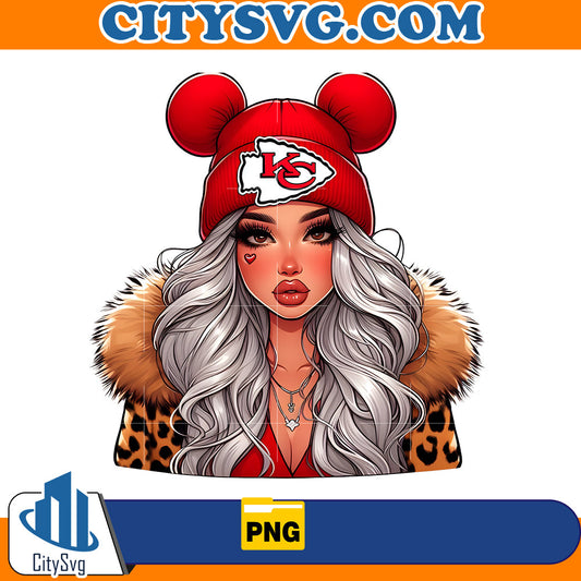 Cute Girl Minnie Kansas City Chiefs Png CitySvg