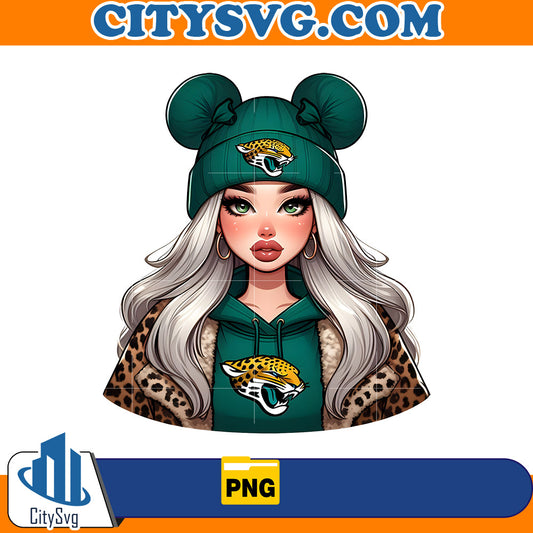 Cute Girl Minnie Jacksonville Jaguars Png CitySvg