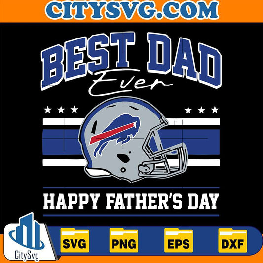Best Dad Ever Buffalo Bills Svg CITYSVG