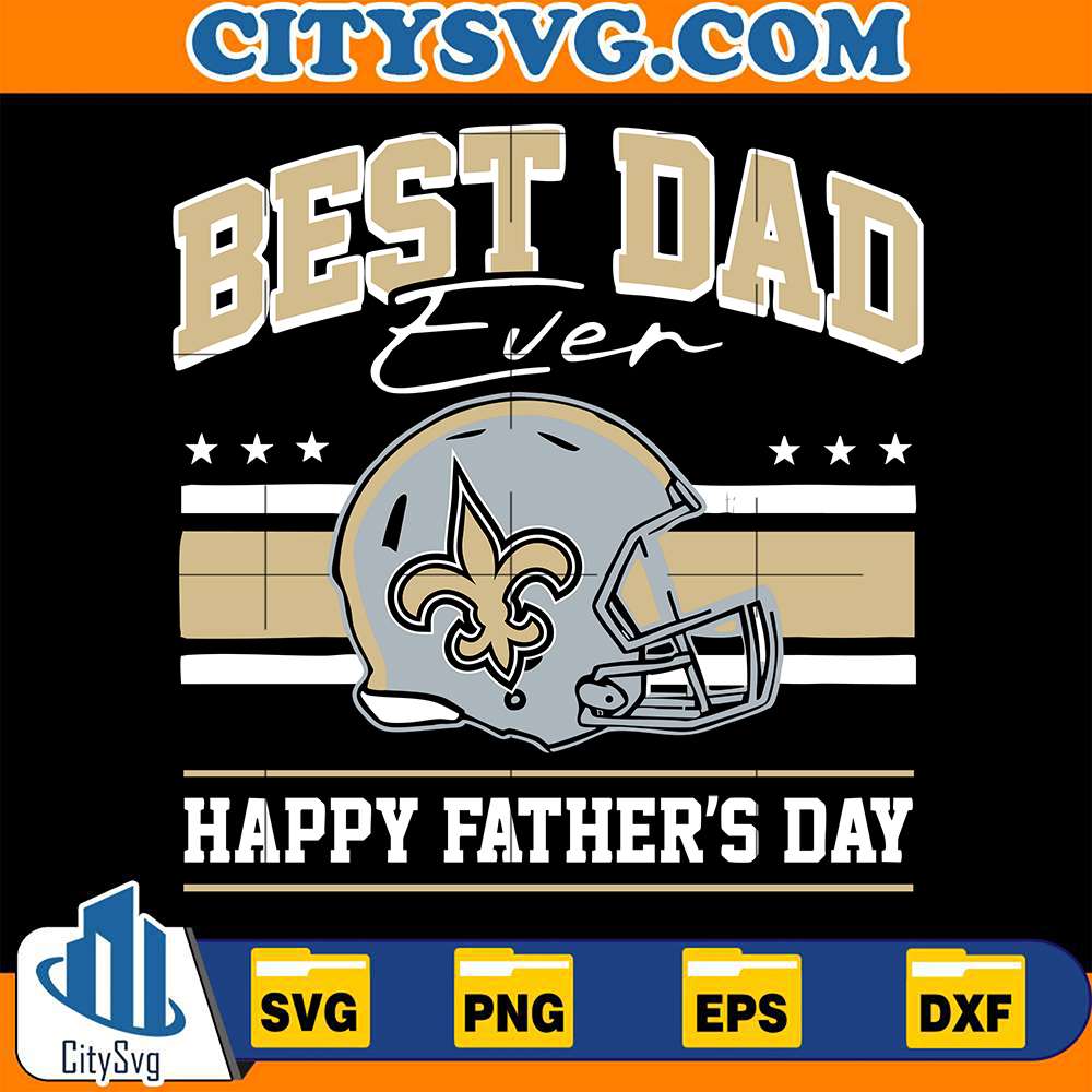 best-dad-ever-new-orleans-saints-svg