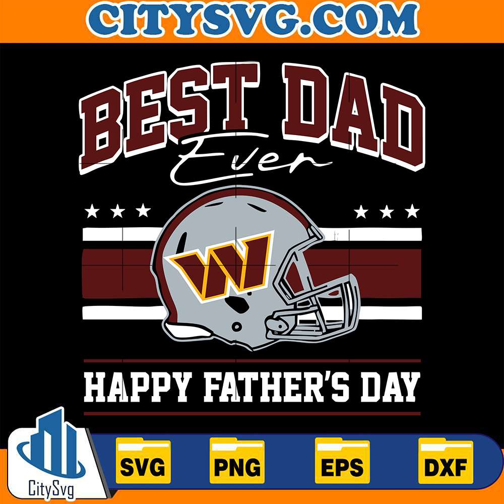 best-dad-ever-washington-commanders-svg