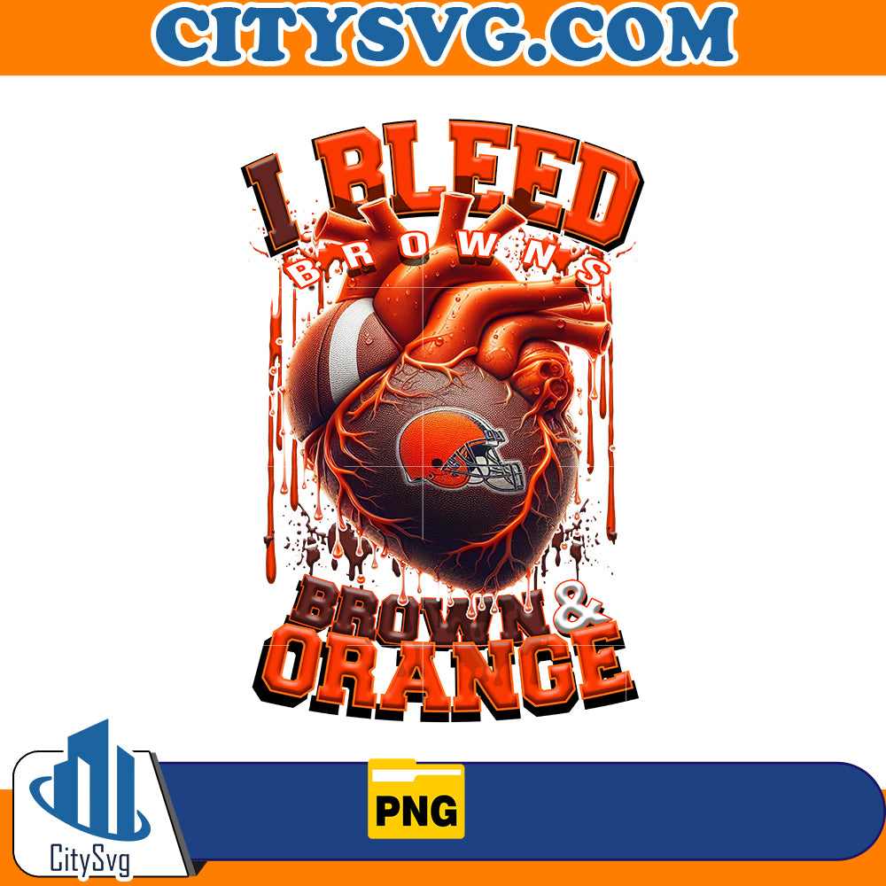 I bleed Brown & Orange Browns Png