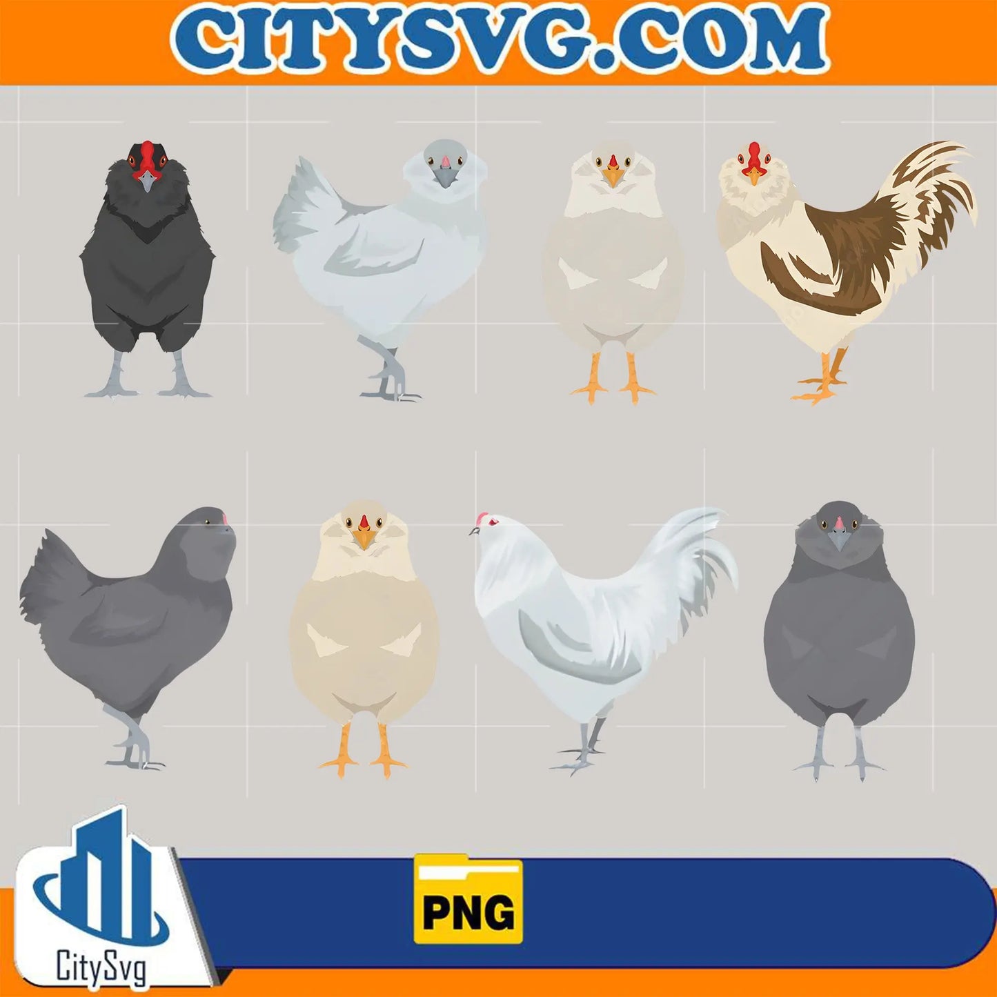 Chicken Funny Png CitySvg