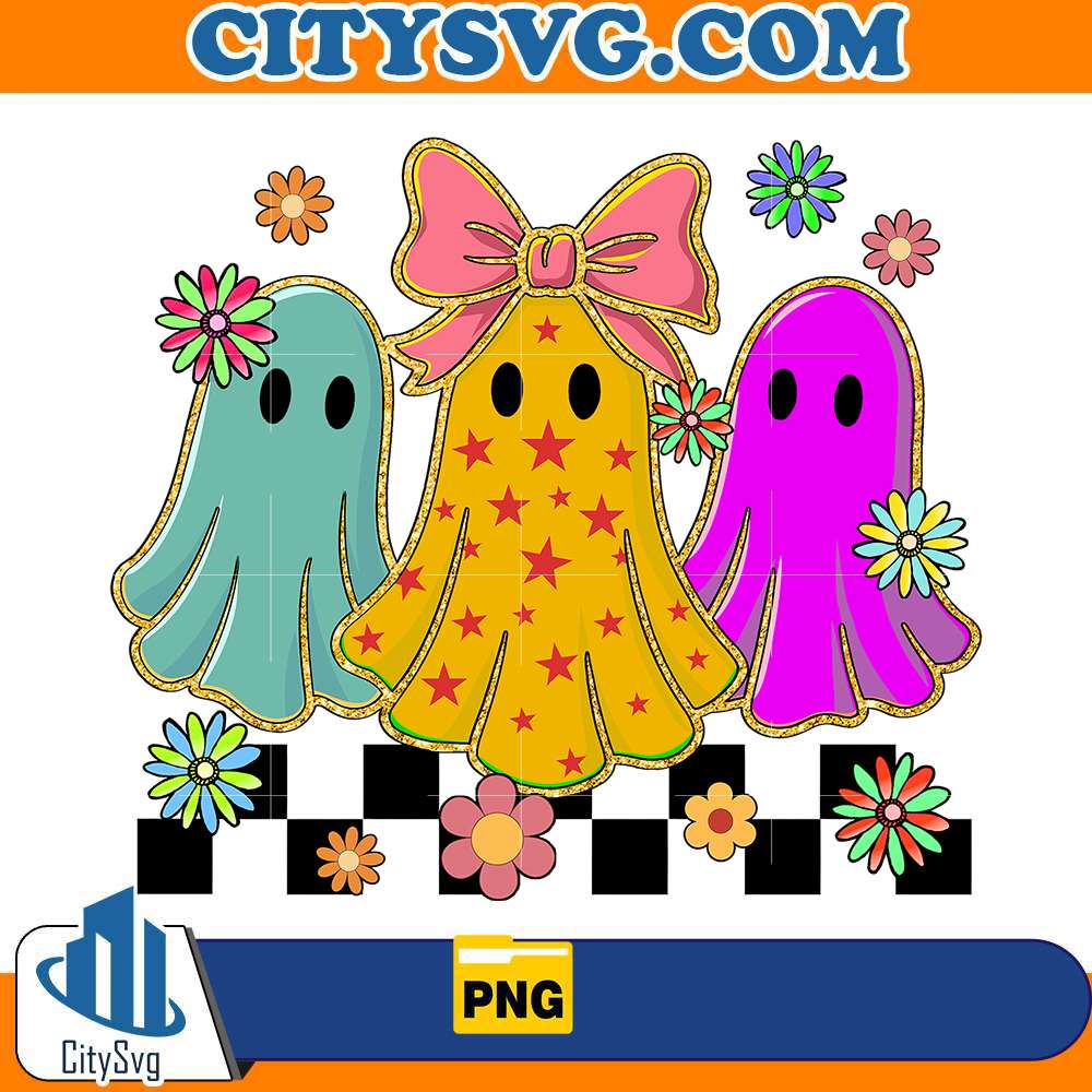 cute-groovy-ghosts-with-flowers-halloween-png