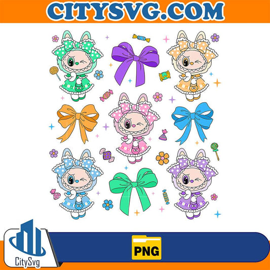 cute-labubu-ribbon-dress-png