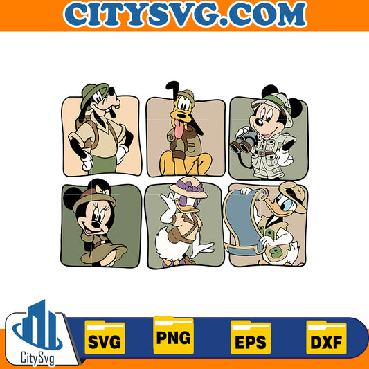 Animal Kingdom Svg, Mouse Safari Svg, Wild Trip Svg 6