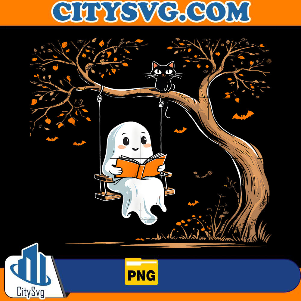 ghost-swing-reading-book-png