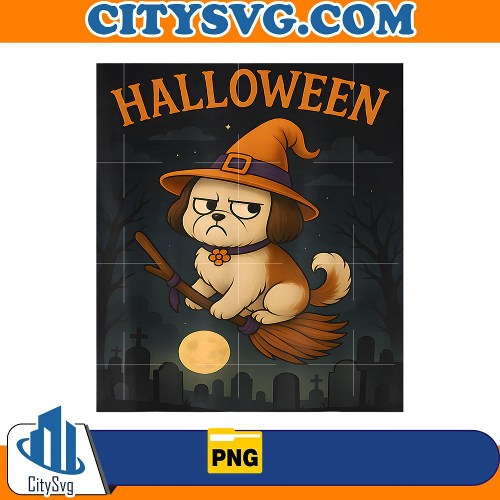 halloween-themed-shih-tzu-dog-png